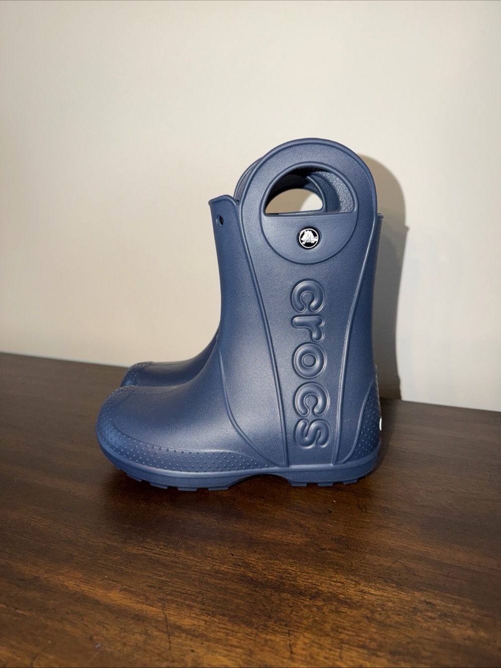 Crocs Children Toddler Handle It Rain Boots Navy Blue Size C13 Waterproof NWOT